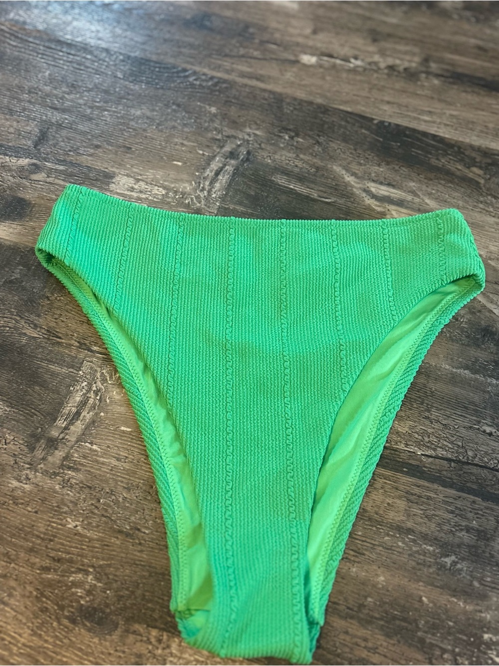 aerie Bright Green High-Cut Bikini Bottom